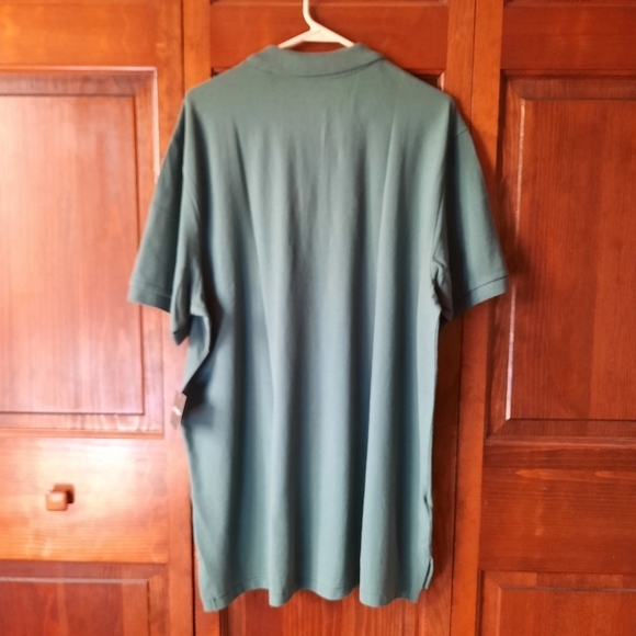 NWT Eddie Bauer 100% cotton sage green short sleeve polo shirt size XL Tall - Picture 7 of 13
